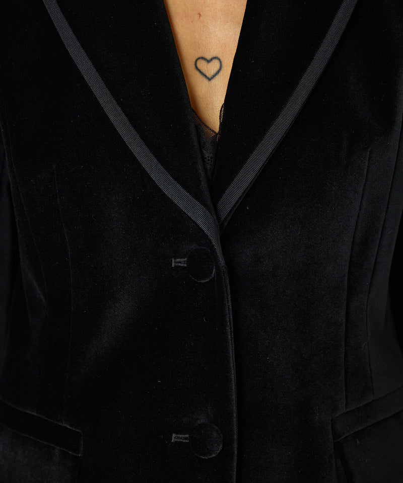 Machka Velvet Blazer Black