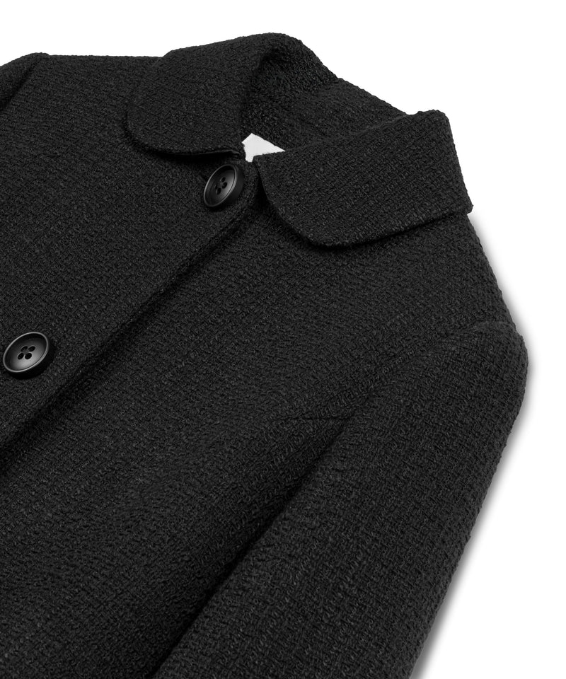Machka Textured Wool Coat Black