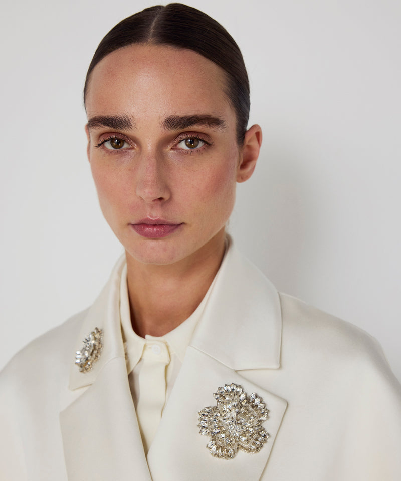 Machka Belted Double-Breasted Trench Coat Ecru