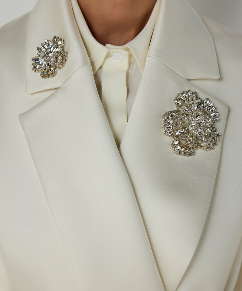 Machka Belted Double-Breasted Trench Coat Ecru