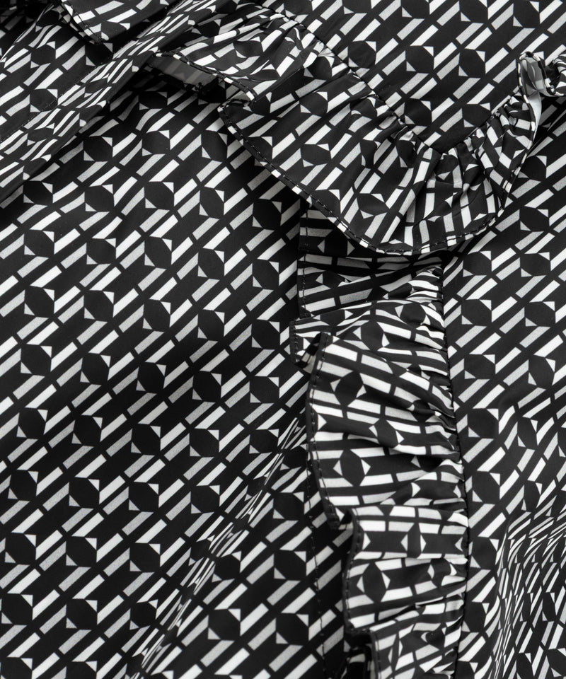 Machka Monogram Print Jacket Black