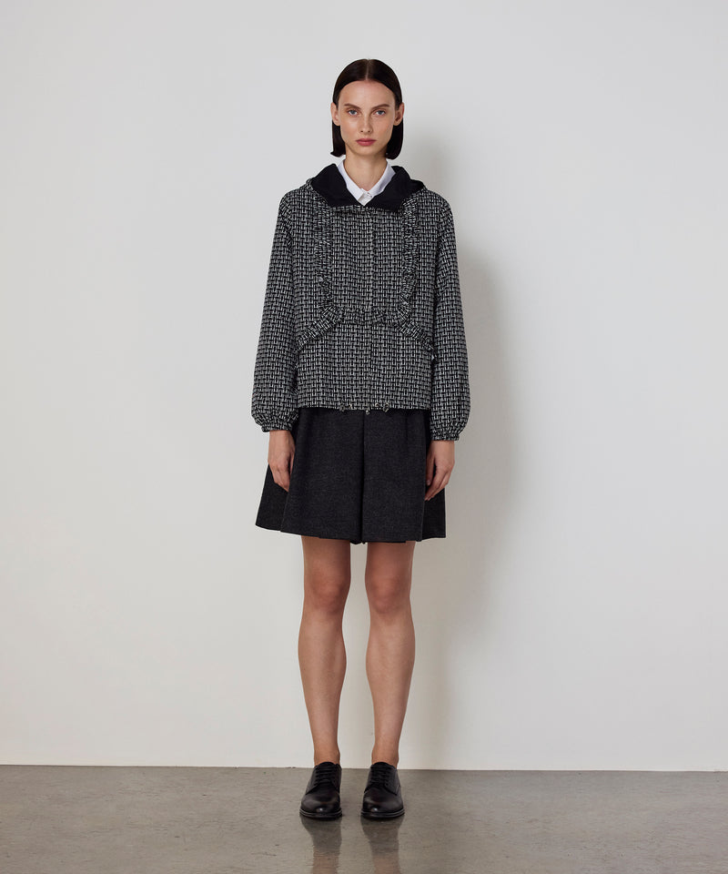 Machka Monogram Print Jacket Black