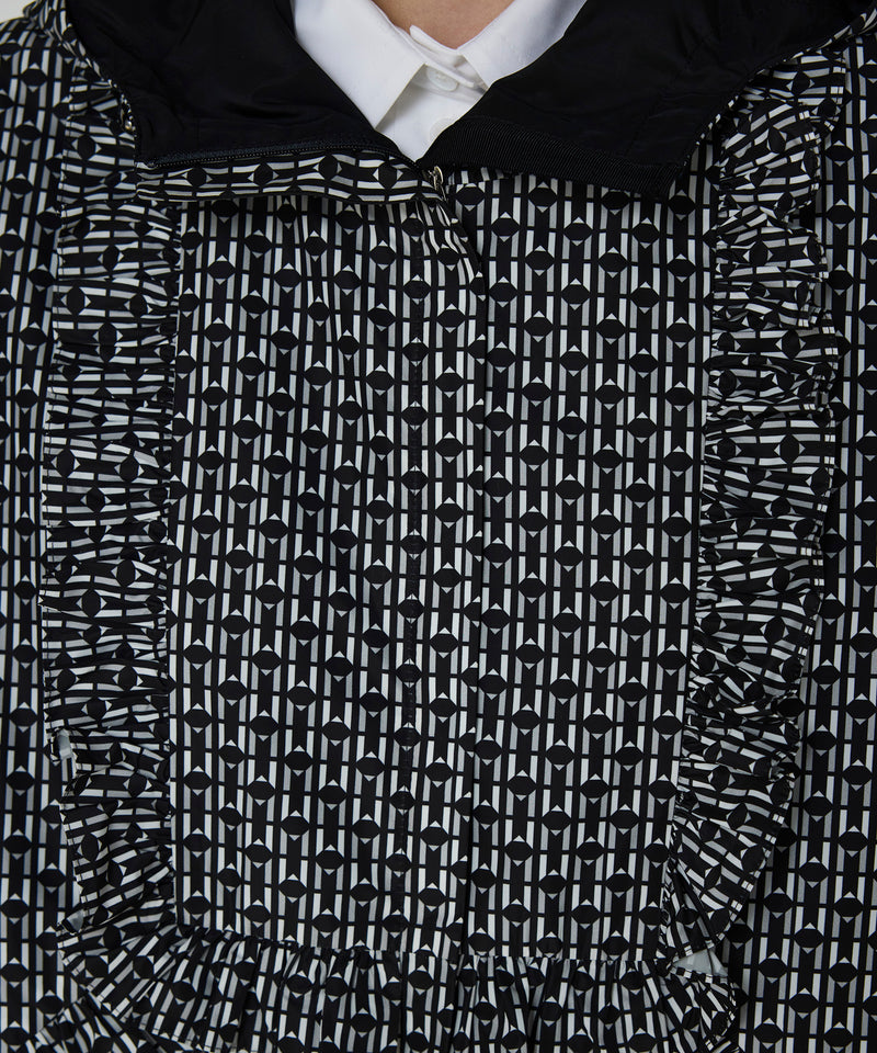 Machka Monogram Print Jacket Black