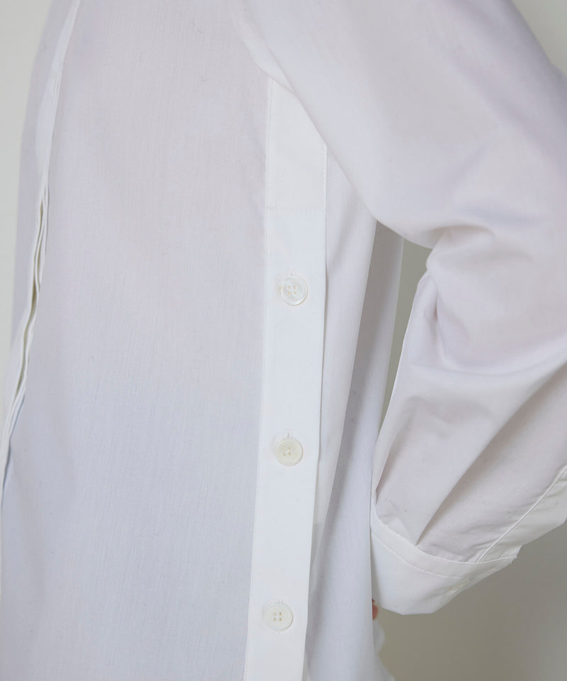 Machka Ribbed Poplin Shirt White