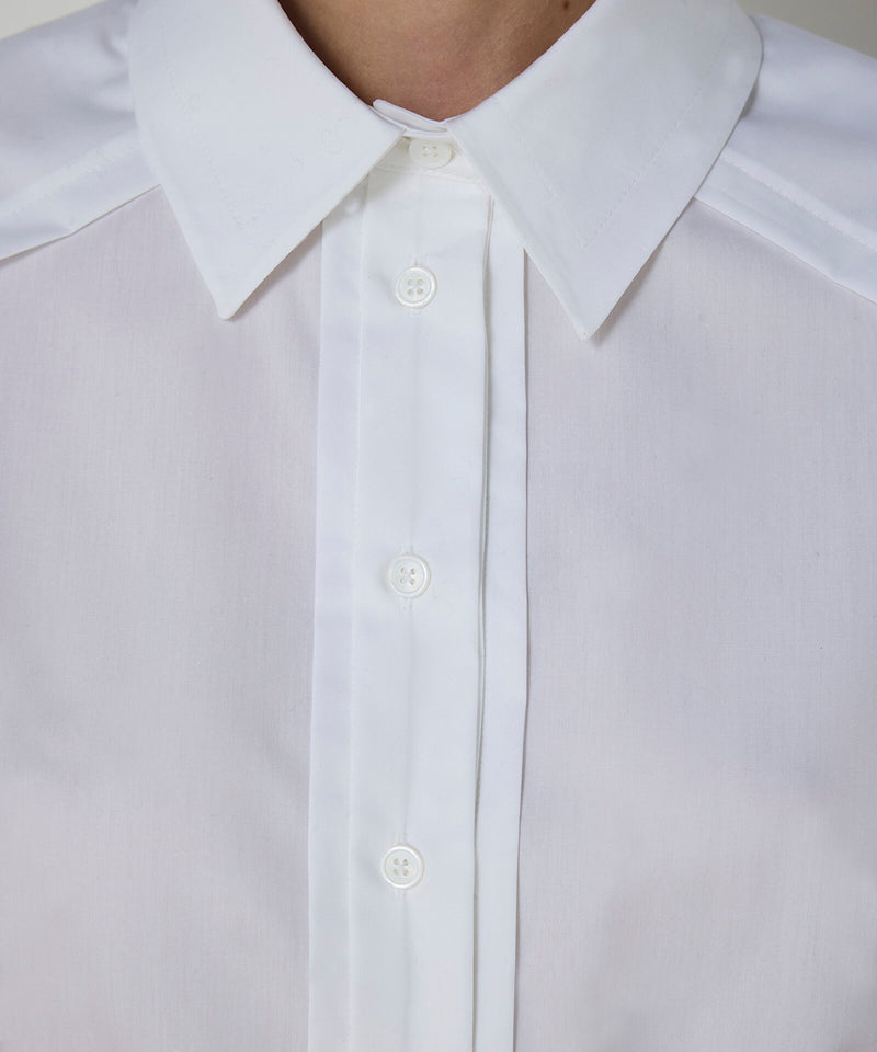 Machka Ribbed Poplin Shirt White