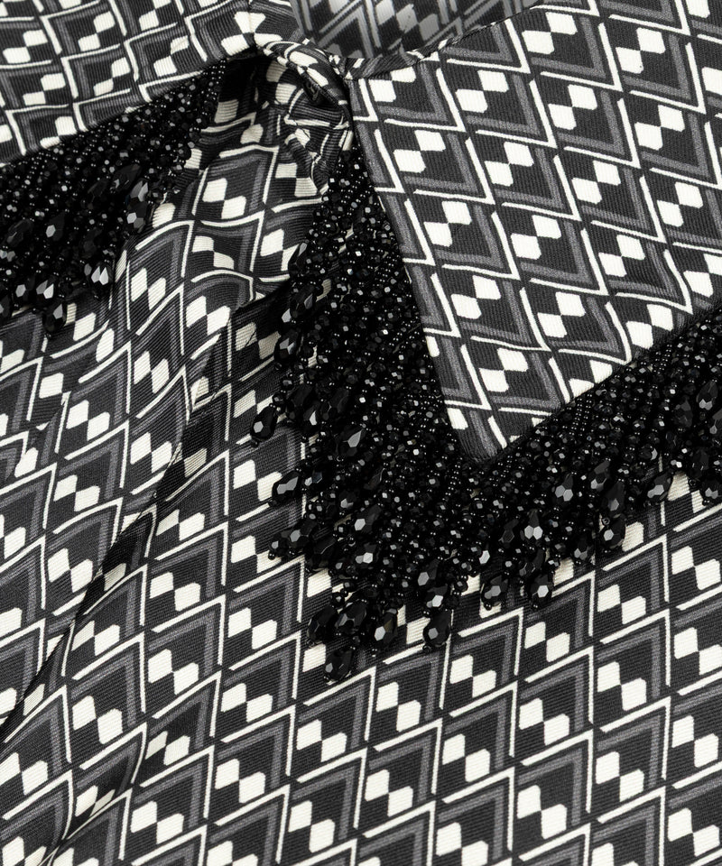 Machka Embellished Silk Shirt Black