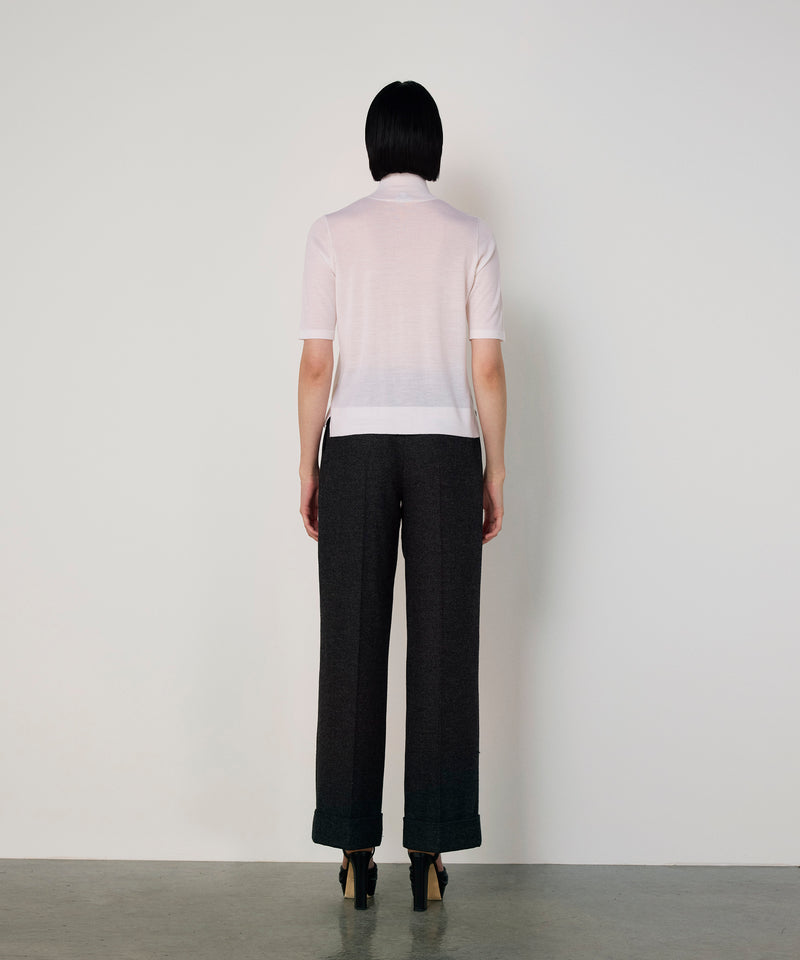 Machka Turtleneck Wool Knit Ecru