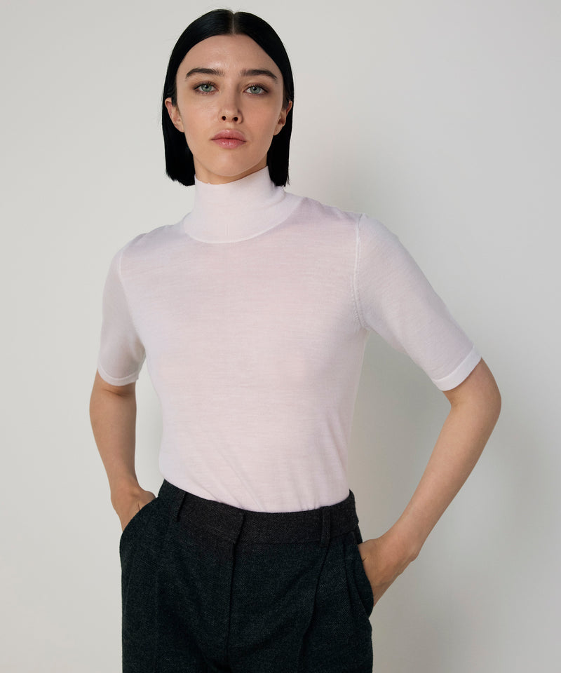 Machka Turtleneck Wool Knit Ecru