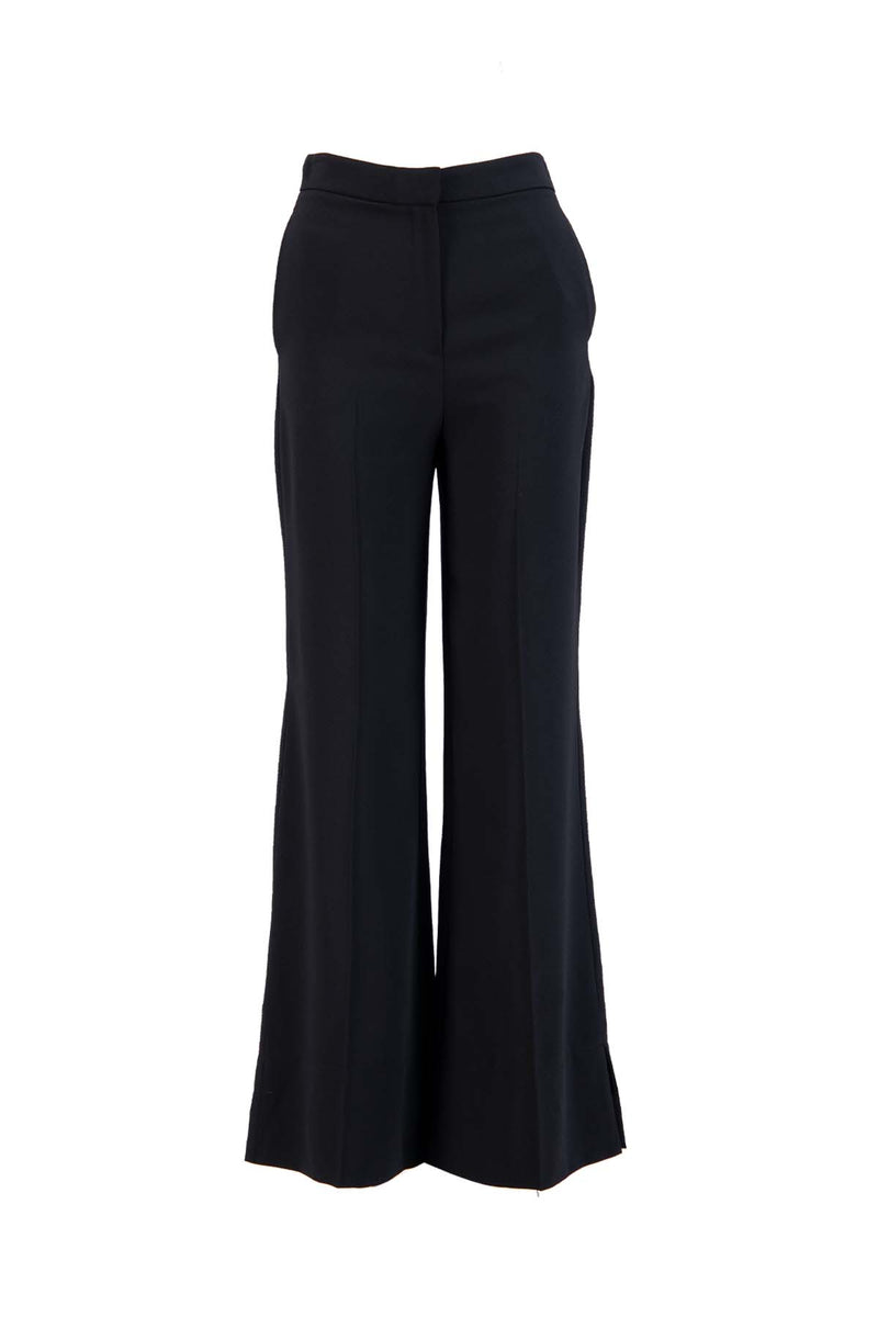 Setre High Waist Trousers With Slit Detail Black