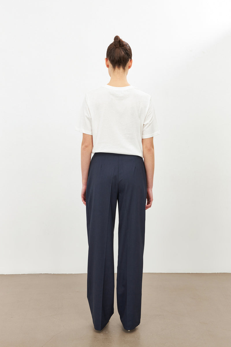 Setre Straight Cut Trousers Navy