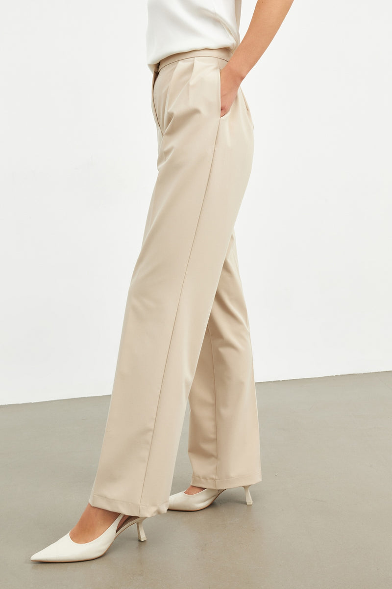 Setre Straight Cut Trousers Beige