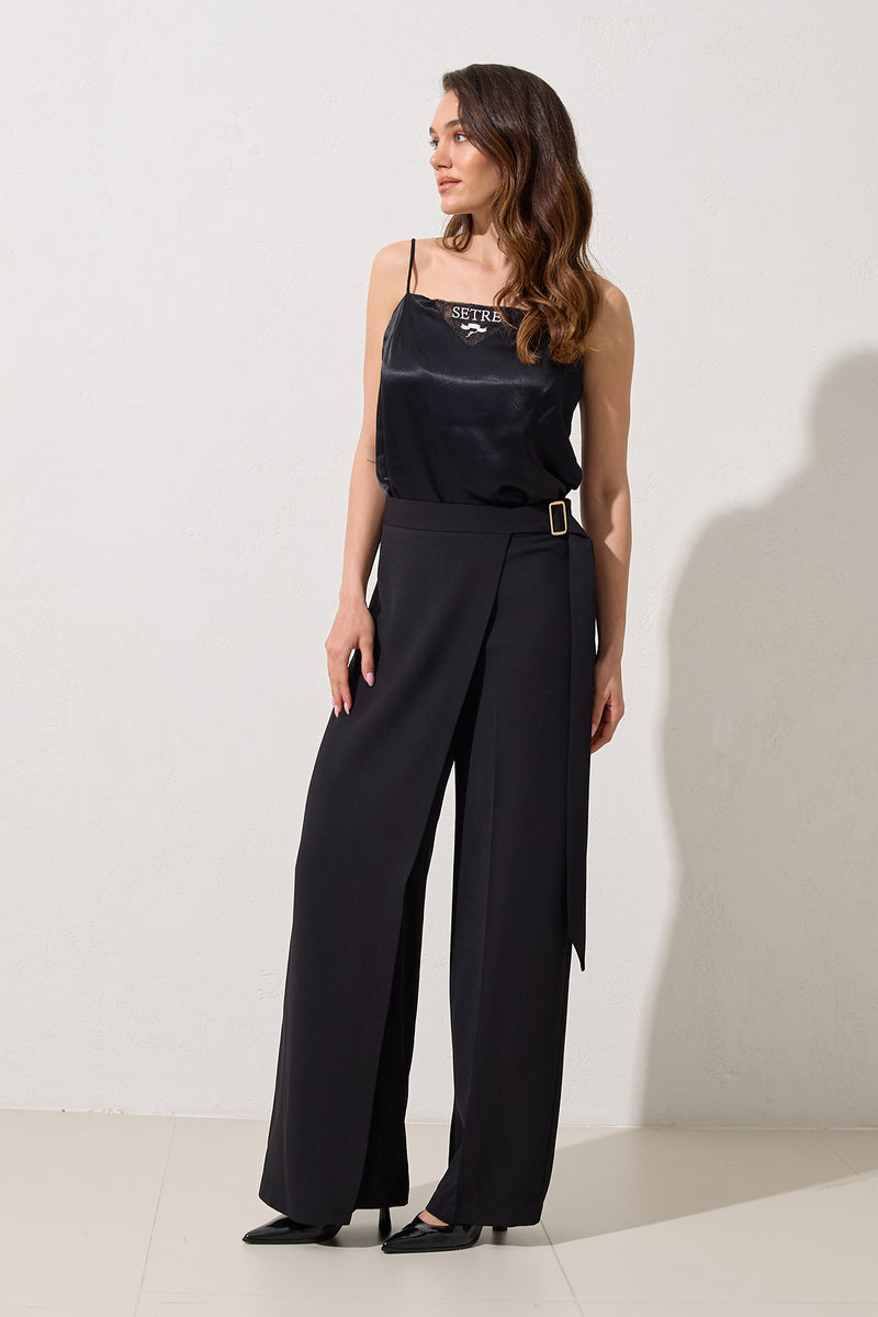 Setre Trousers With Detailed Skirt Black