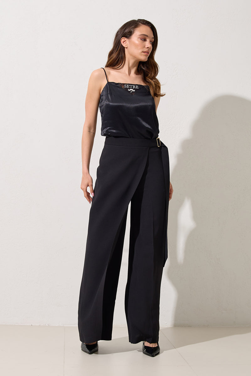 Setre Trousers With Detailed Skirt Black