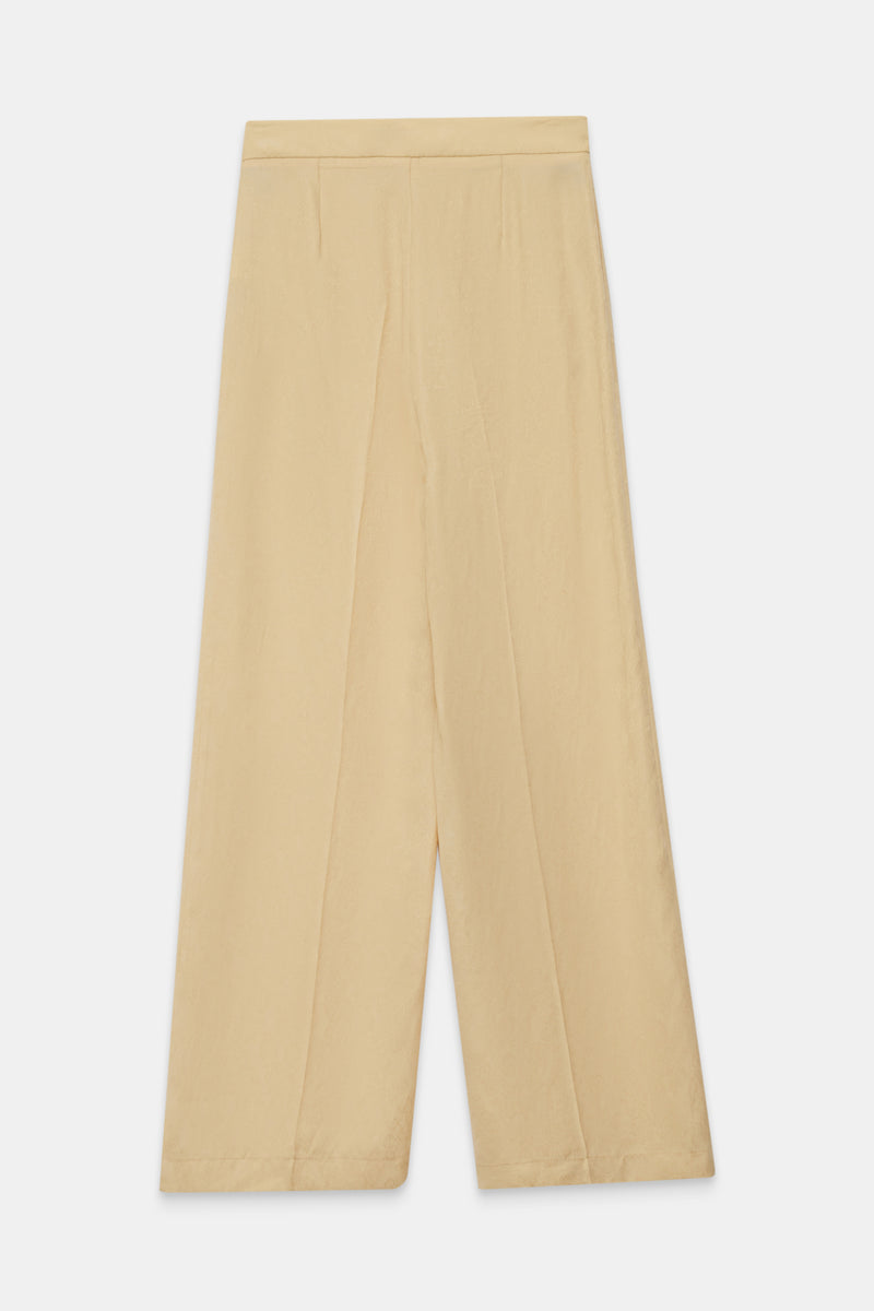 Setre Relaxed Cut Patterned Trousers Light Yellow