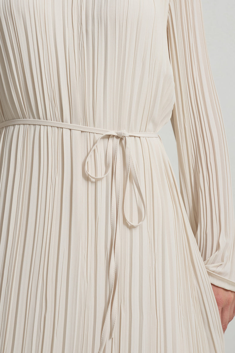 Setre Pleated Relaxed Cut Dress Cream