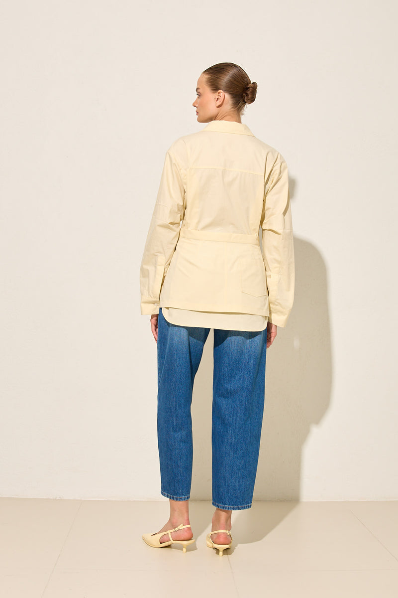 Setre Two-Piece Look Solid Shirt Amber