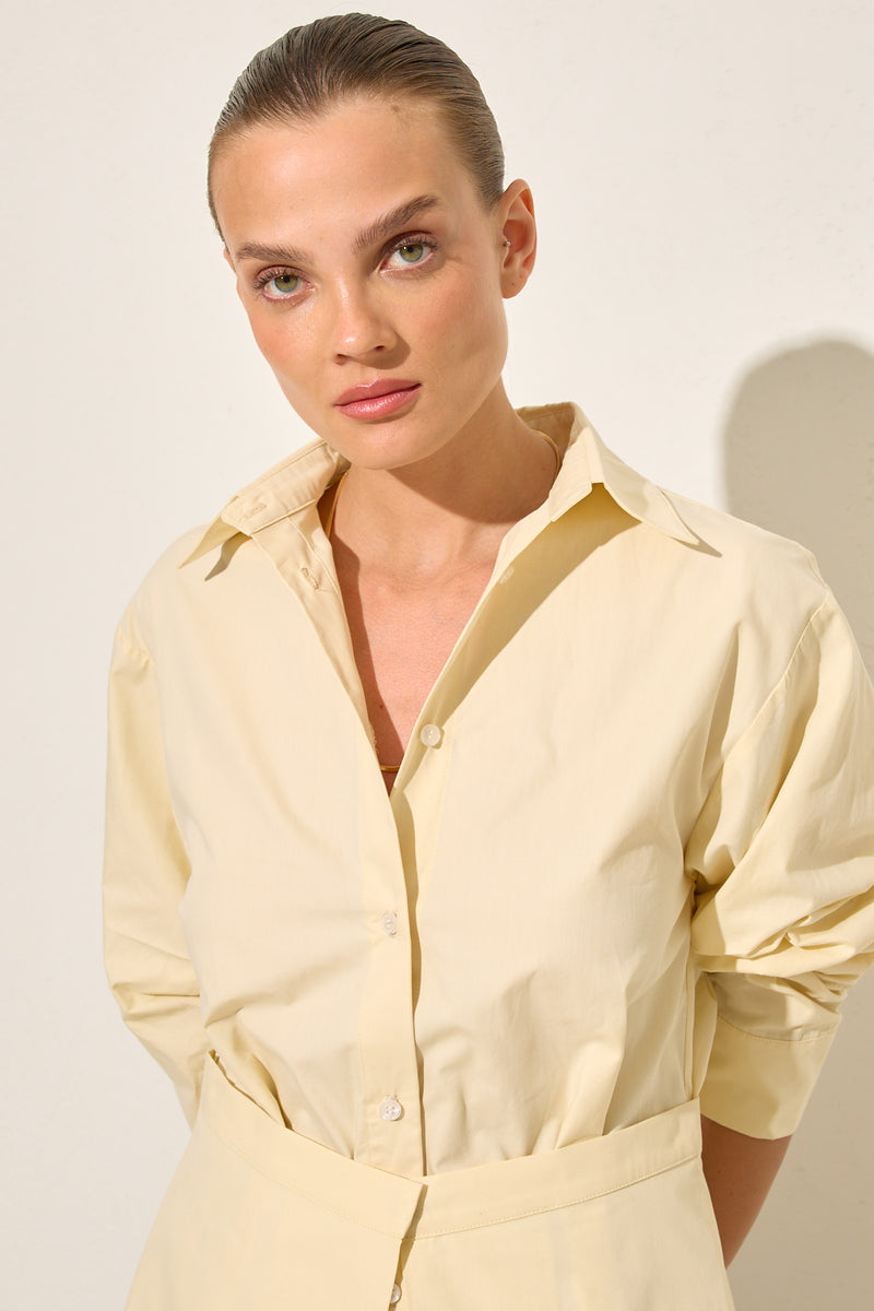 Setre Two-Piece Look Solid Shirt Amber