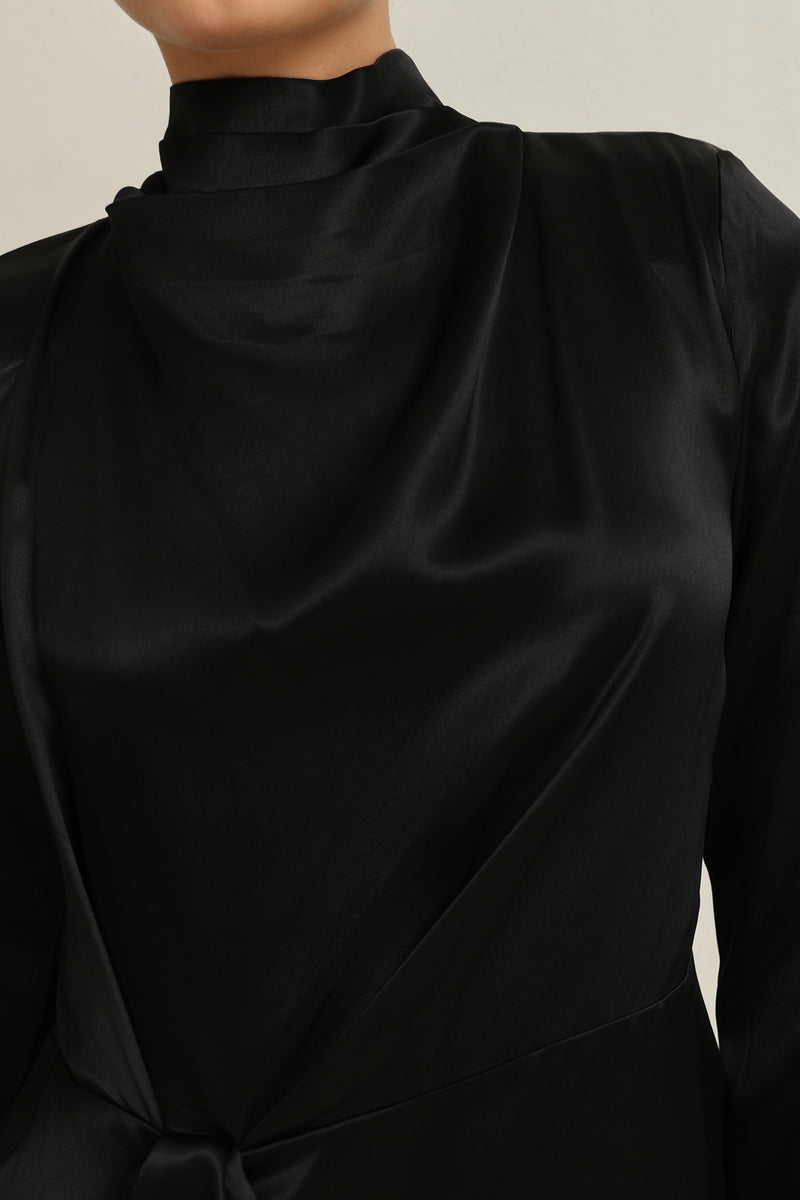 Setre Waist Tie Detailed Blouse Black