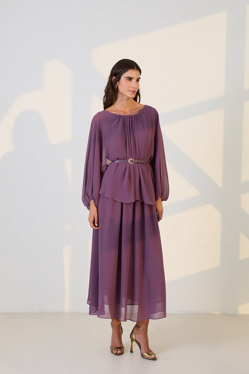 Setre Two-Piece Form Dress Purple