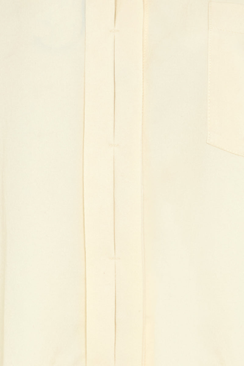 Setre Hidden Button Detail Long Sleeve Shirt Light Yellow