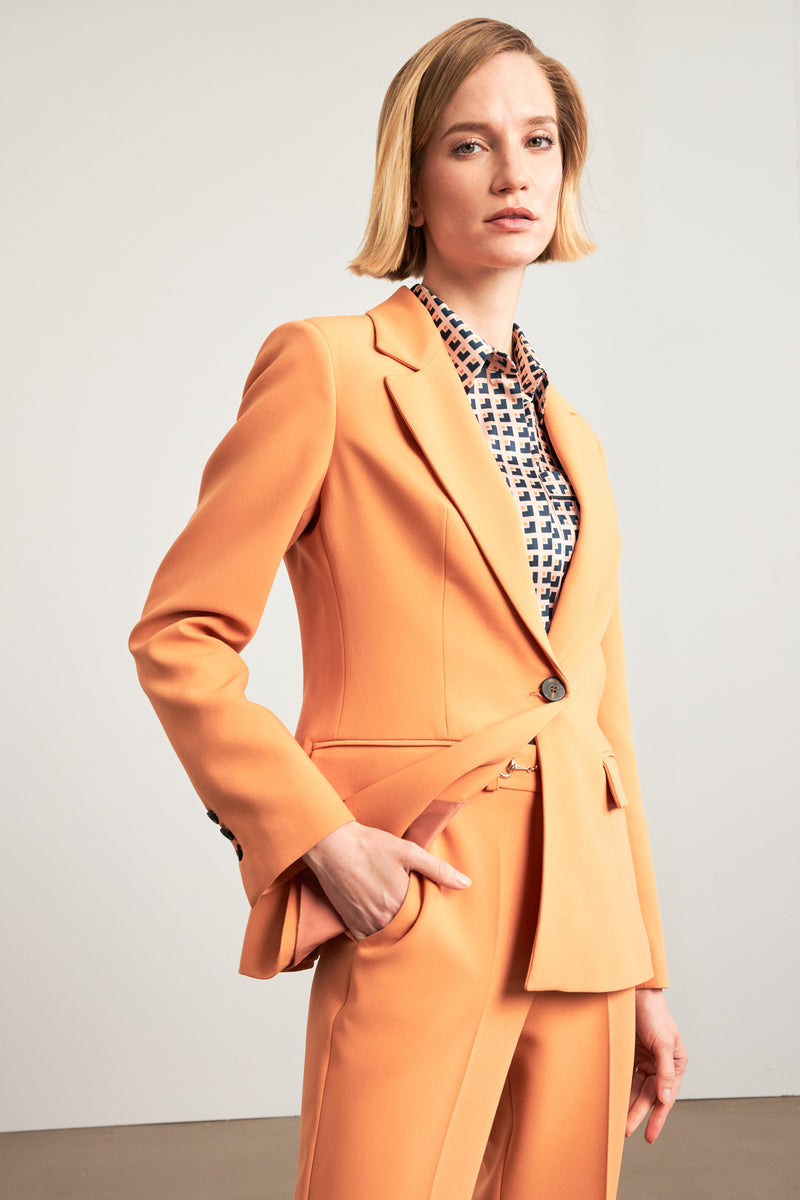 Setre Single-Breasted Jacket Blazer Orange