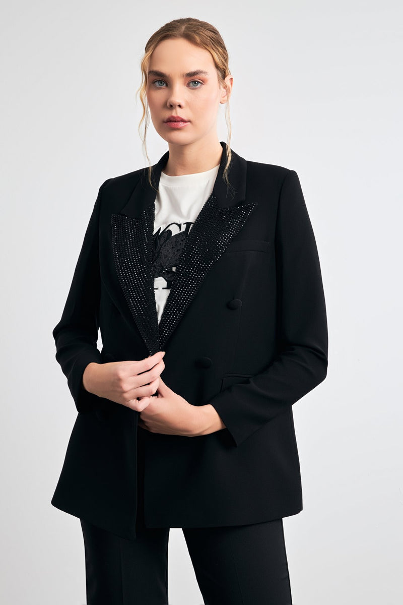 Setre Long Sleeve Jacket Blazer Black