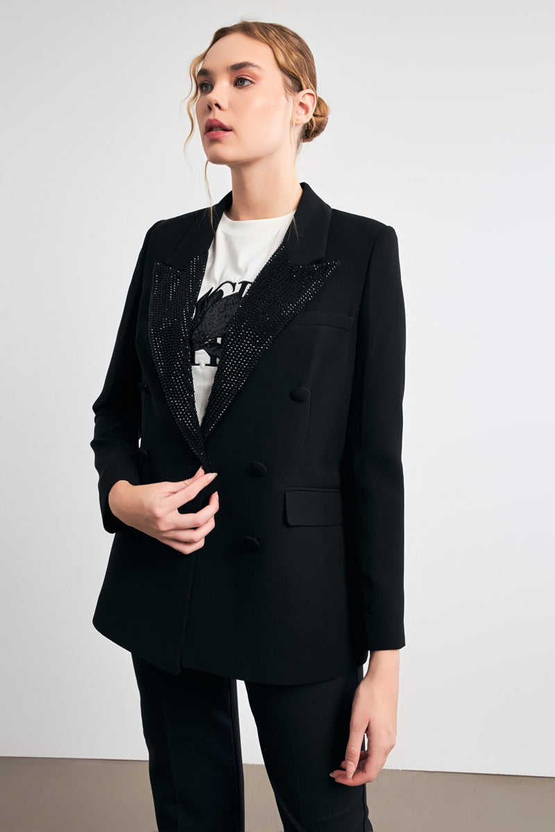 Setre Long Sleeve Jacket Blazer Black