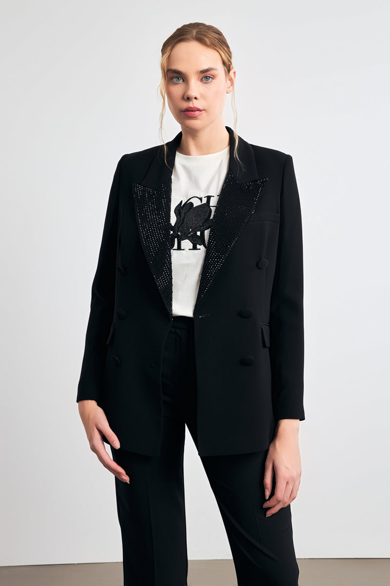 Setre Long Sleeve Jacket Blazer Black