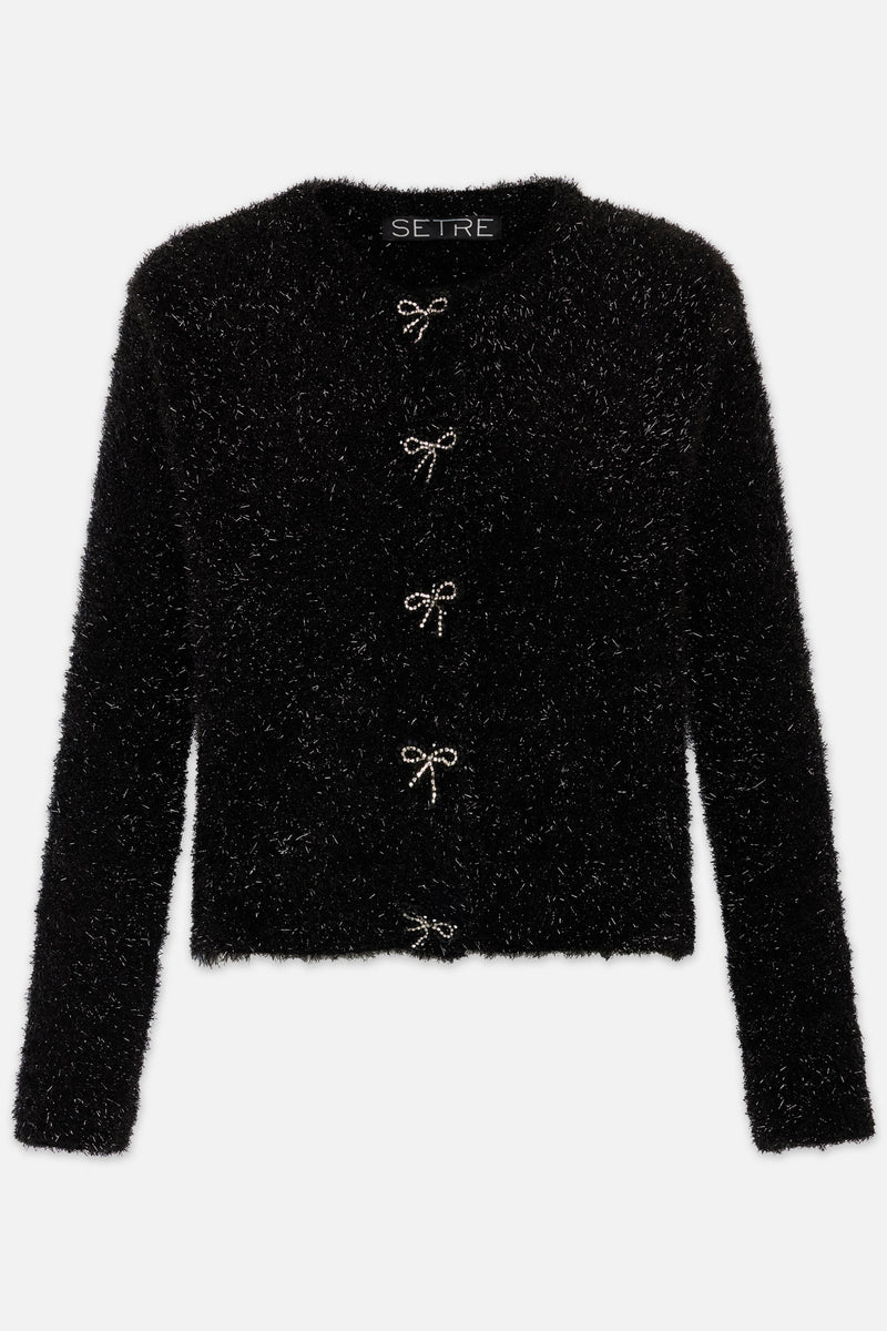 Setre Button Detailed Long Sleeve Knitwear Black