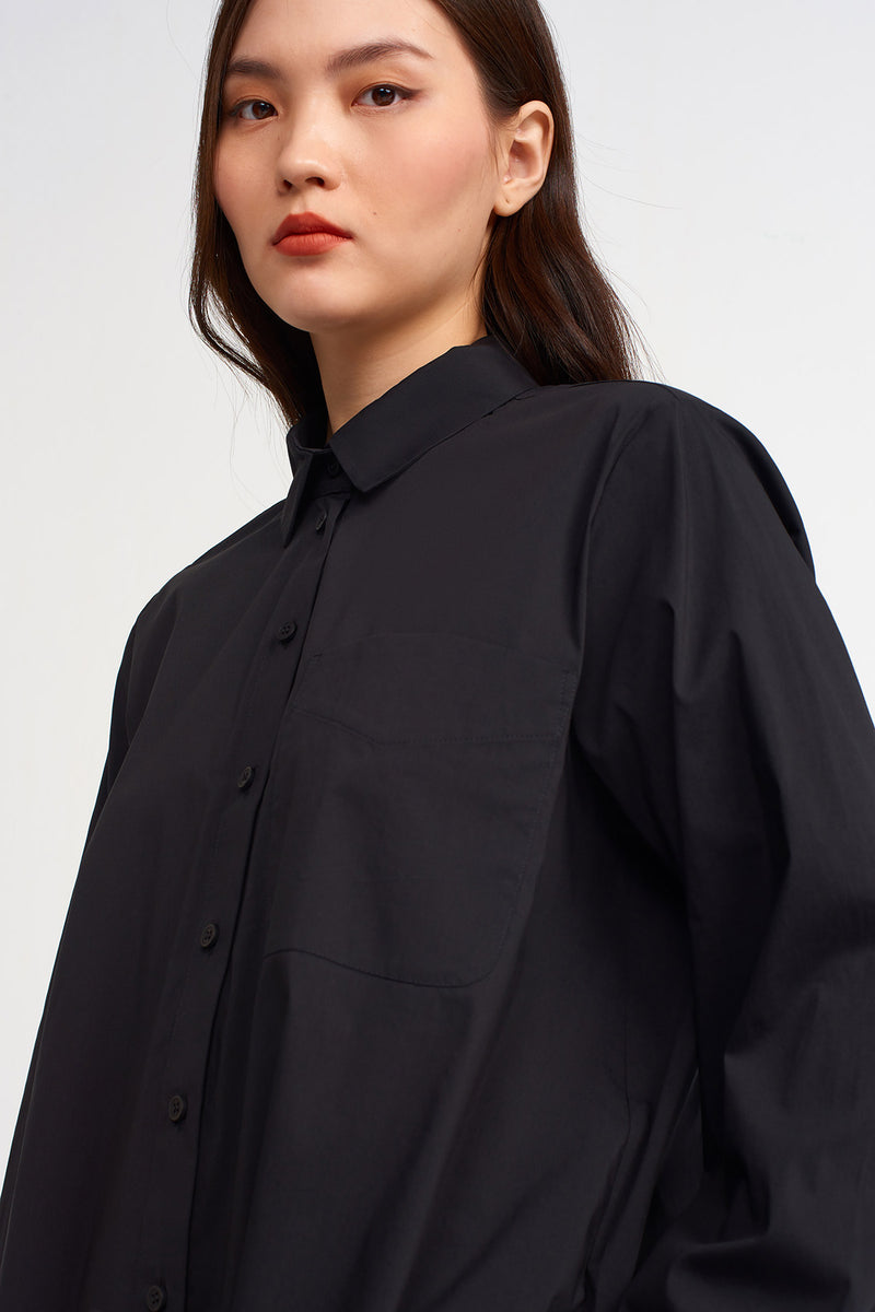 NU Solid Long Sleeve Shirt Black