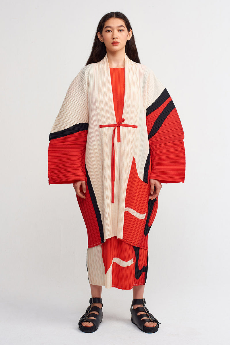 Nu Multi Color Kimono Outerwear Multi Color