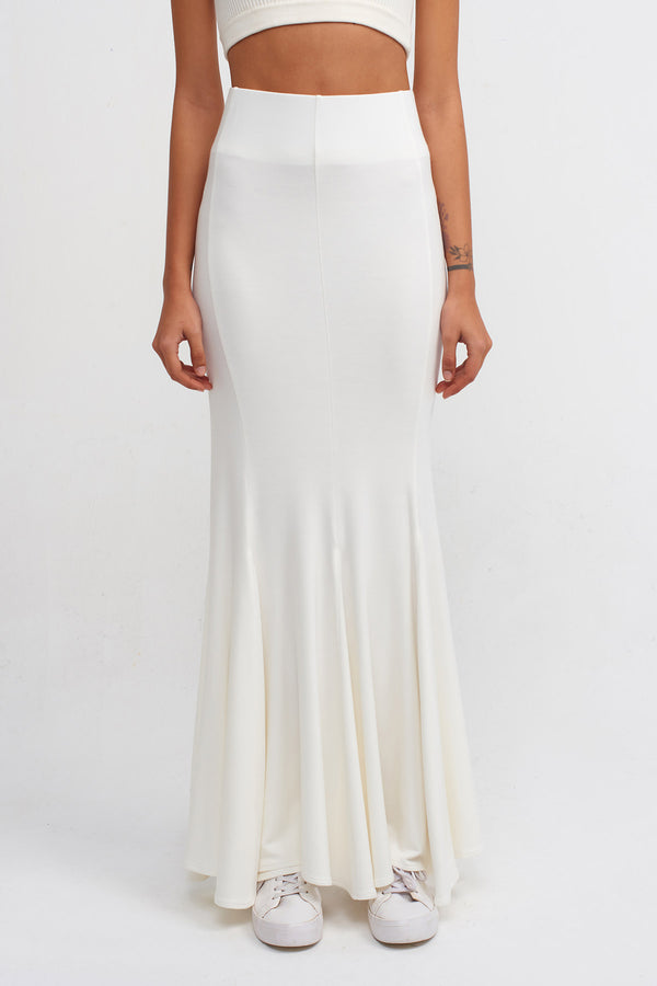 Nu Lounge Mermaid Skirt Off White