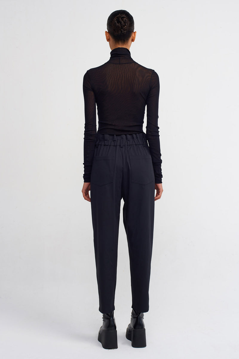 Nu Poplin Trousers Black