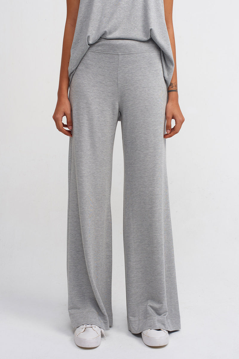 Nu High Waist Lounge Pants Grey Melange