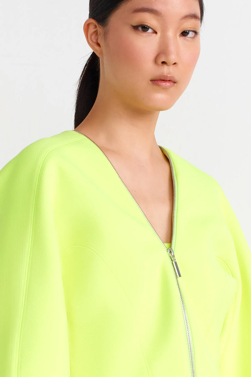 Nu Zippered Jacket Neon Green