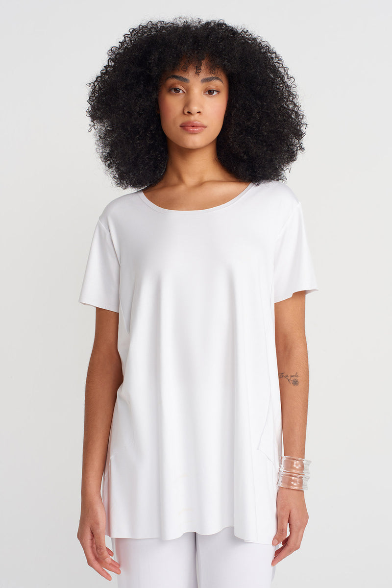 NU Short-Sleeve Jersey T-Shirt Off White
