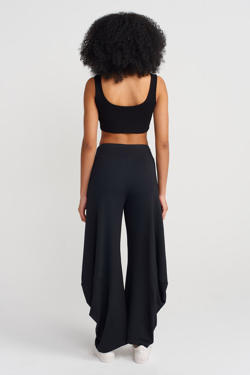 NU Draped Trousers Black