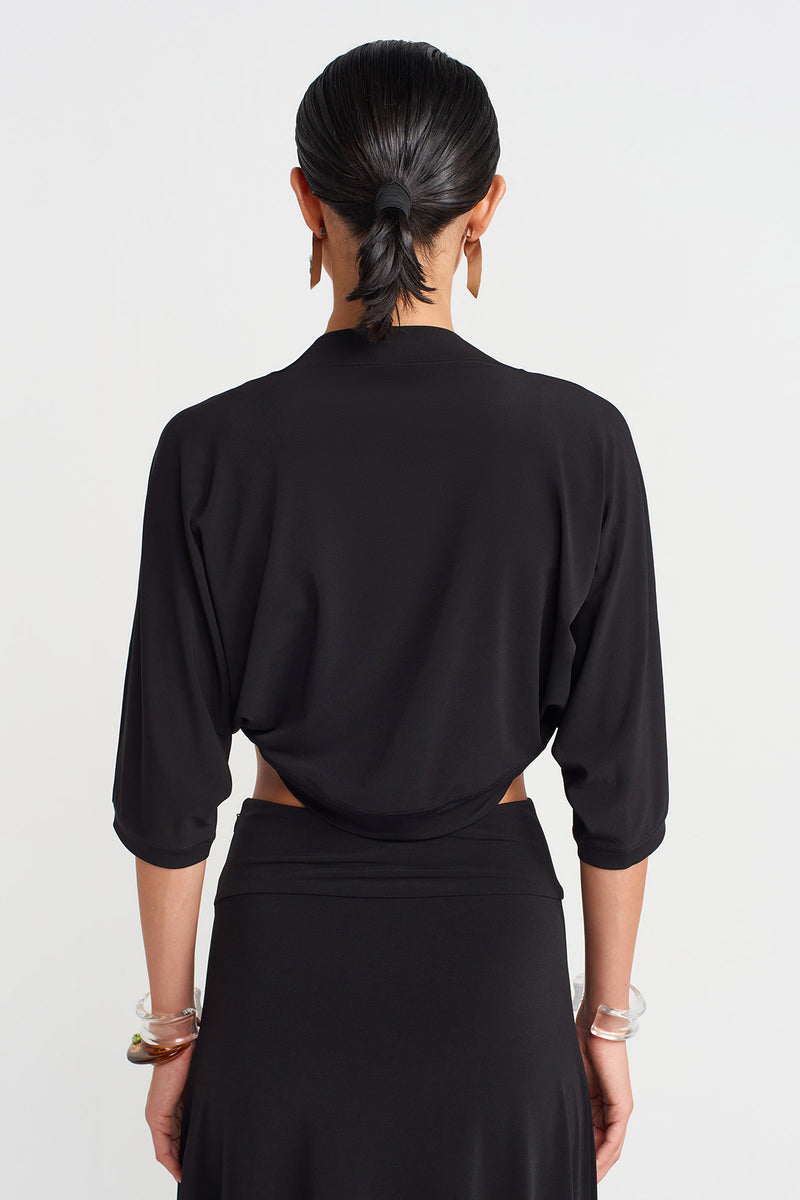 NU Short Bolero Cardigan Black
