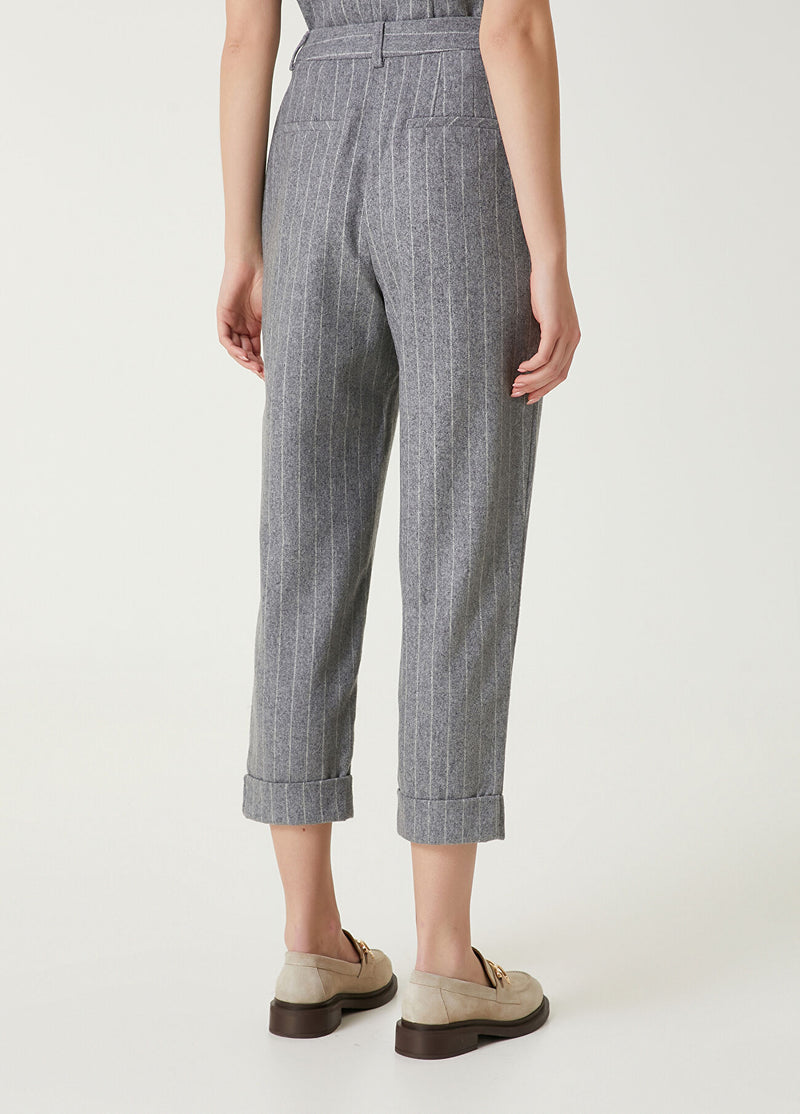 Beymen Club Striped Wool Pants Melange