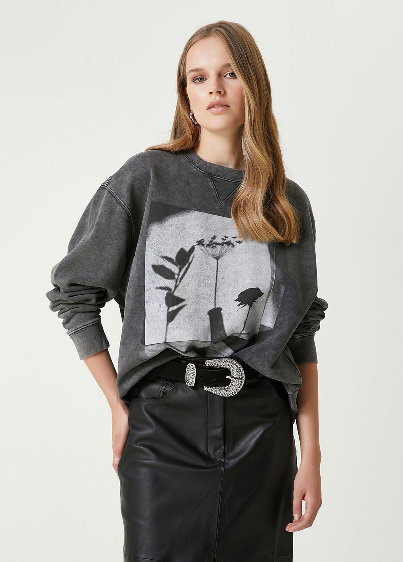 Beymen Club Photo Printed Sweatshirt Anthracite