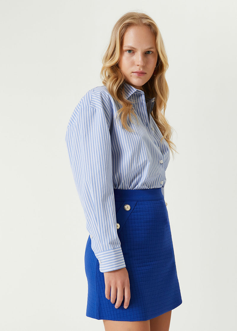 Beymen Club Striped Shirt Blue