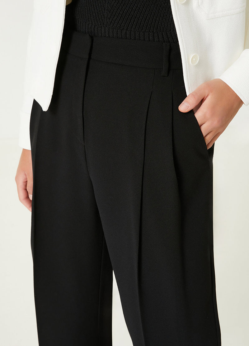 Beymen Club Crepe Palazzo Trousers Black