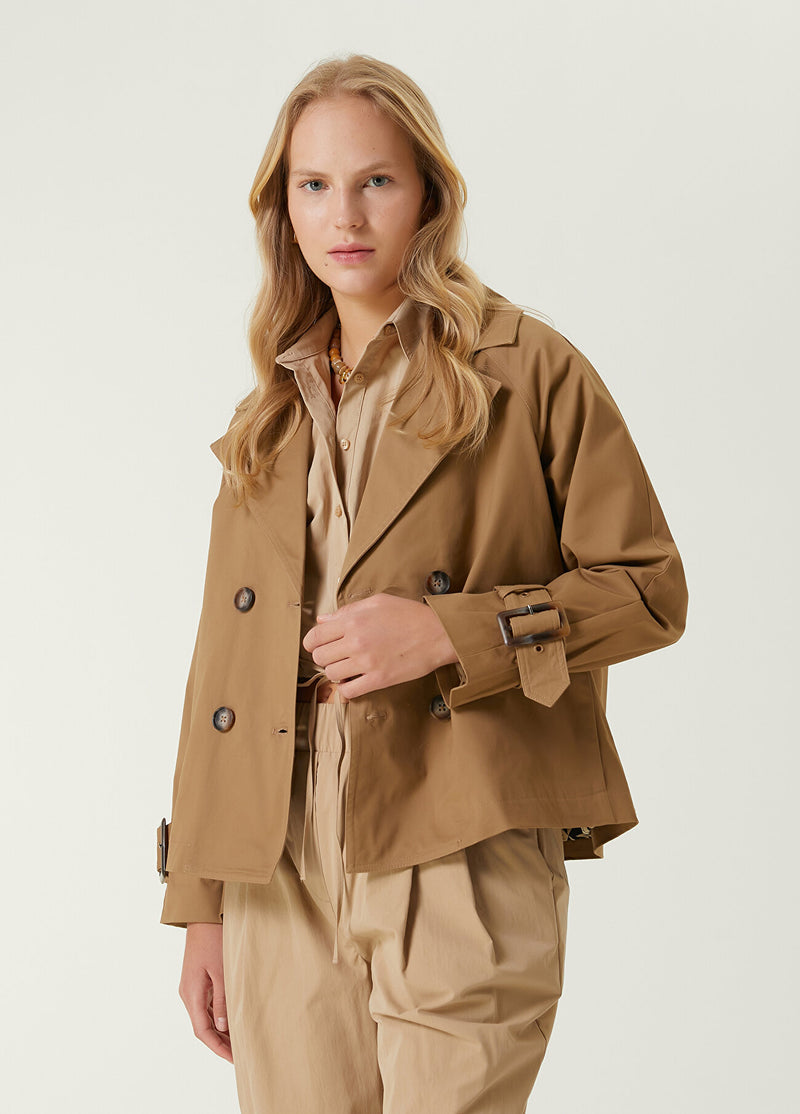 Beymen Club Double Breasted Coat Dark Beige