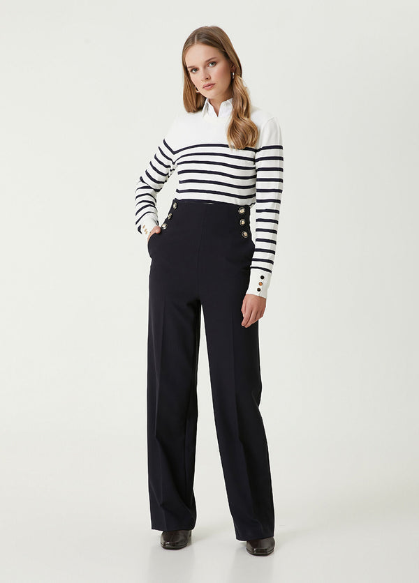 Beymen Club Button Detailed Trousers Navy