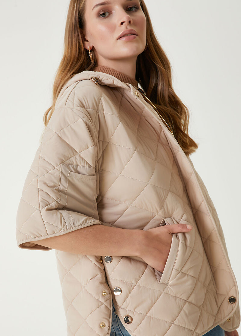 Beymen Club Hooded Quilted Coat Beige