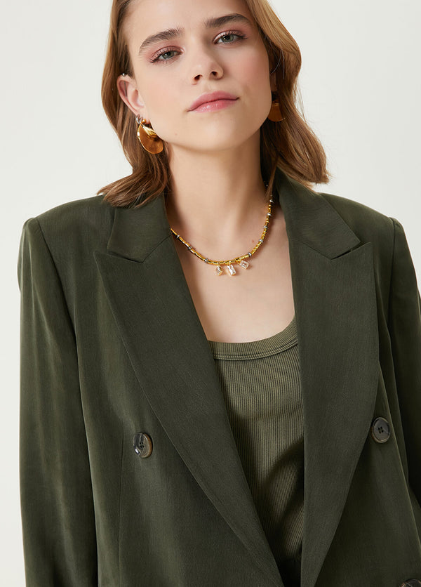 Beymen Club Double-Breasted Blazer Khaki