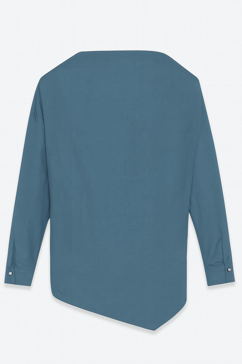 Setre Wide Collar With Tie Detail Shirt Crystal