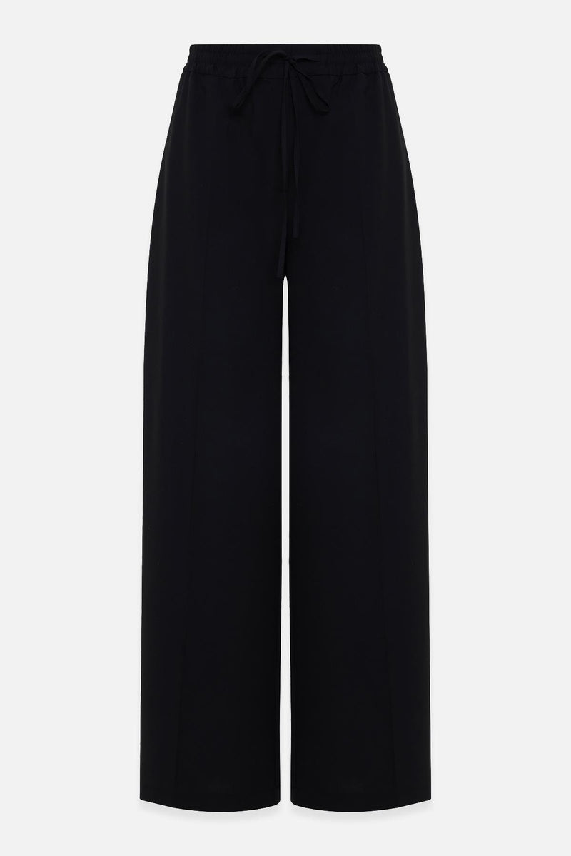 Setre Elastic Waist Relaxed Cut Trousers Black