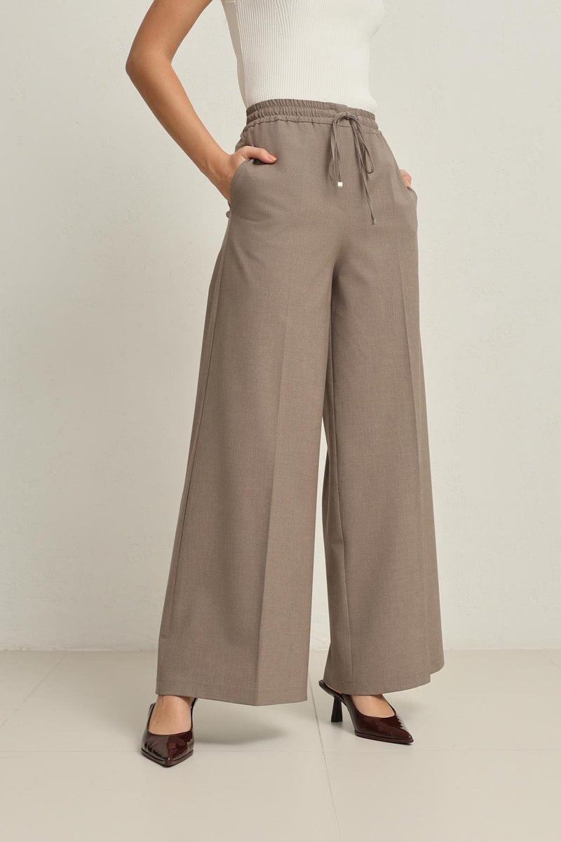 Setre Elastic Waist Relaxed Cut Trousers Mink