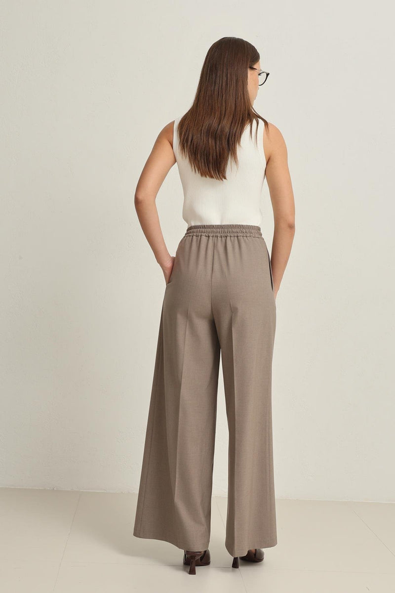 Setre Elastic Waist Relaxed Cut Trousers Mink